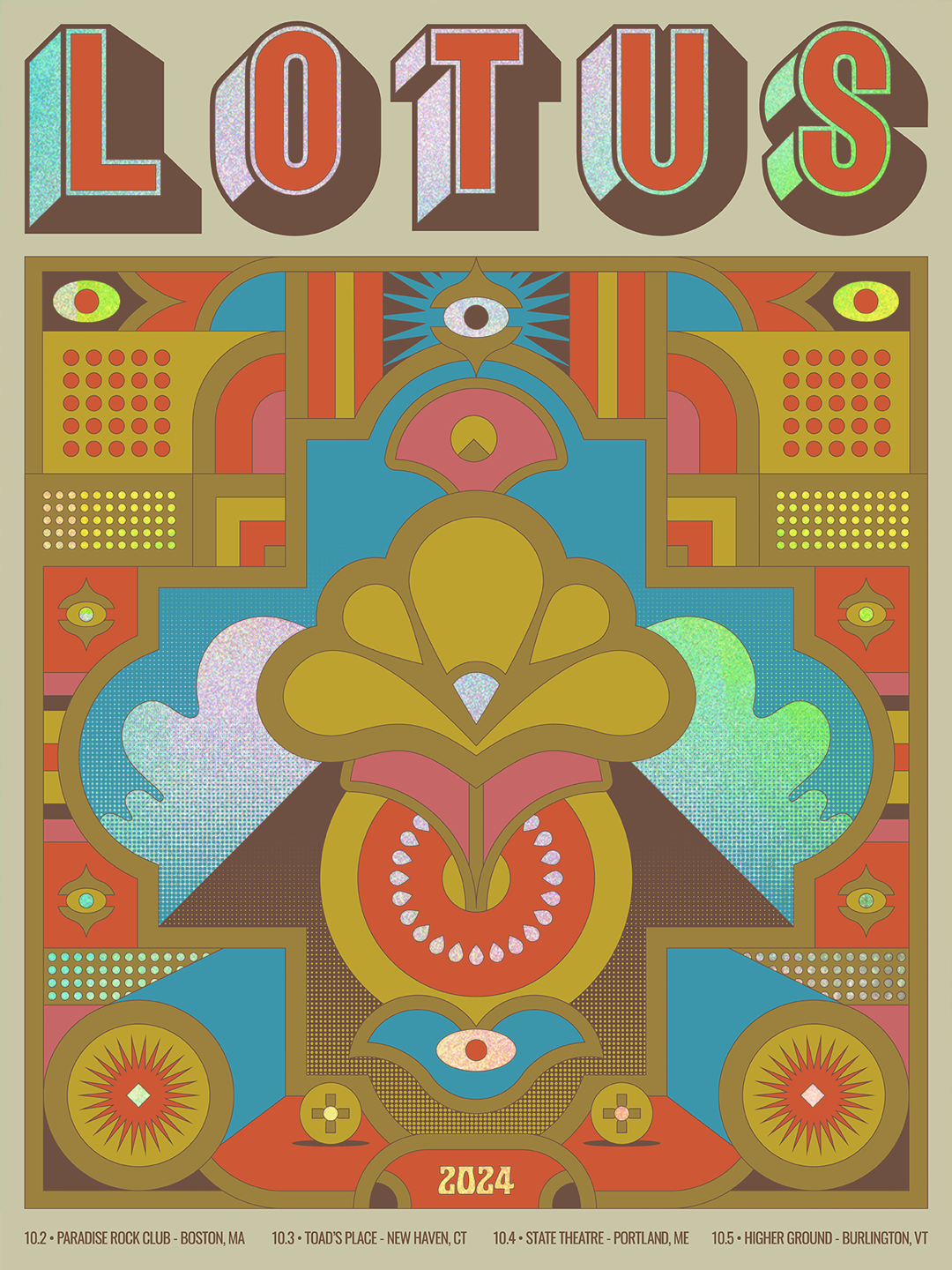 Lotus Fall Tour 2024 Artist Print (Foil)