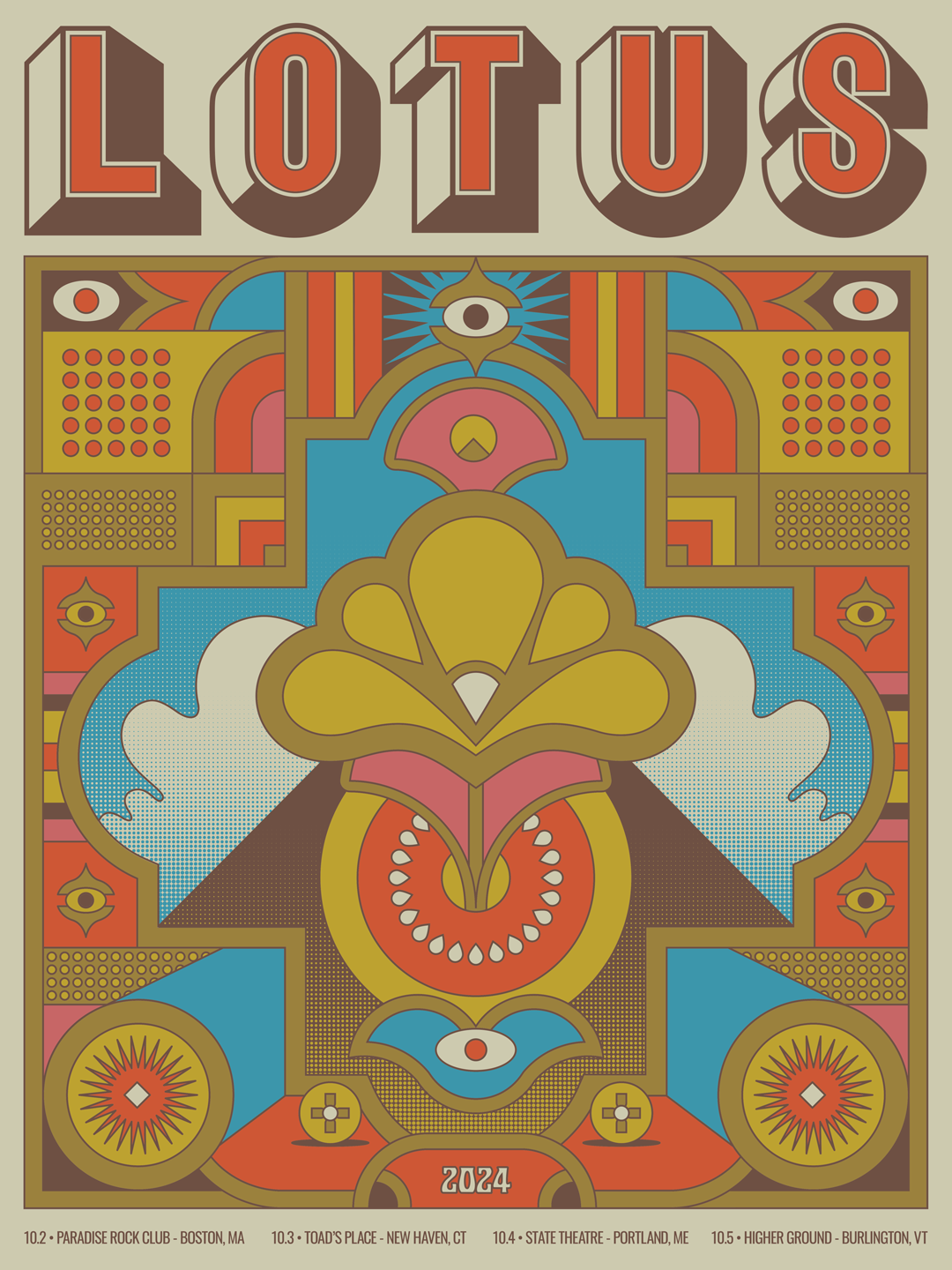 Lotus Fall Tour 2024 Artist Print (Non-Foil)