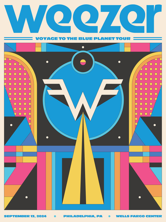 (LIGHTLY DAMAGED) Weezer - Philadelphia 2025 | Digital Print